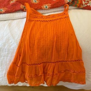 size medium free people orange top